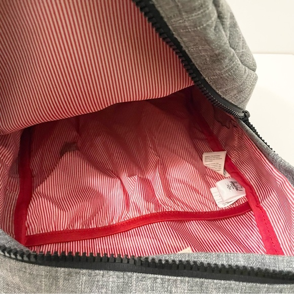 Herschel Supply Company Gray and Red Backpack Stains - Picture 8 of 13
